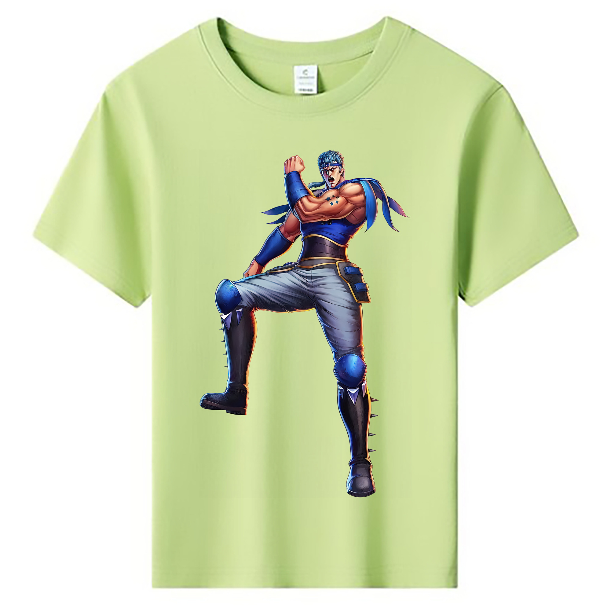 （画像用） 北斗の拳 Fist of the North Star 綿100％キッズTシャツ（フロントプリント）
